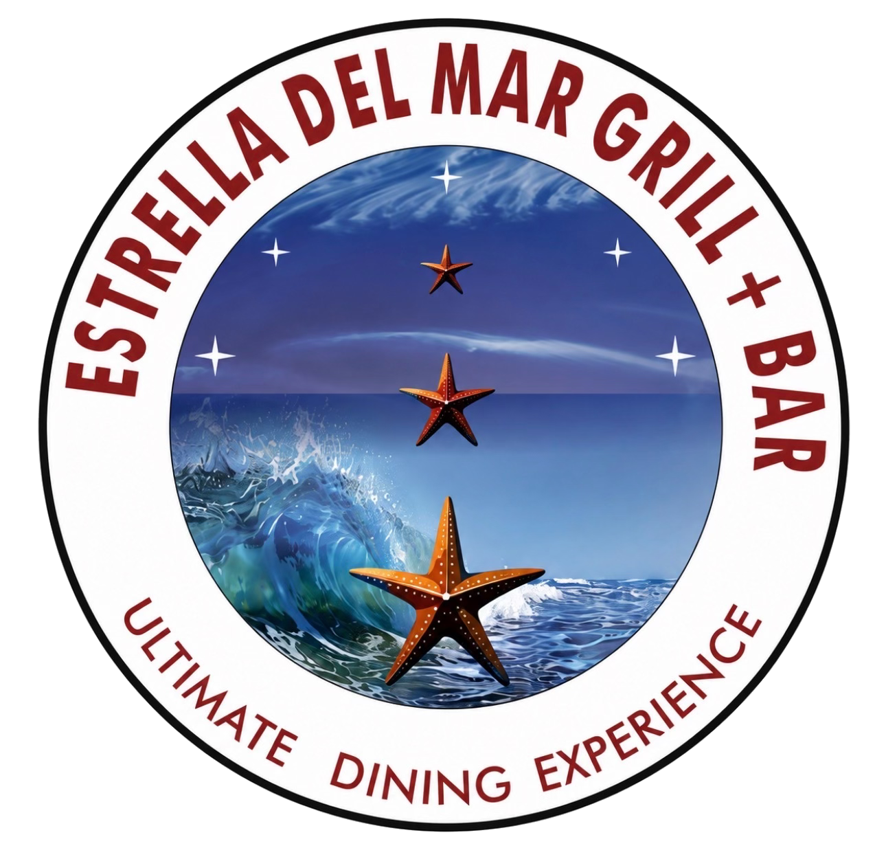 Estrella del Mar star and wave emblem